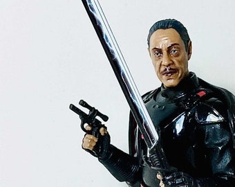 1/12 - Dark saber blade Black Series Water Slide Decals , 6 inch figure The Mandalorian Darksaber