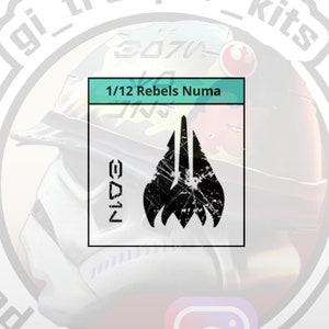 1/12 - Numa decals for Black Series figure