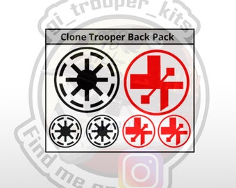 1/12 - Clone Trooper Backpack waterslide decal