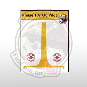 1/12 - Animated Clone Pilot Phase 1 helmet waterslide decal