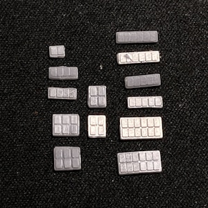 1/12 - Imperial Rank badges set - 3D Printed