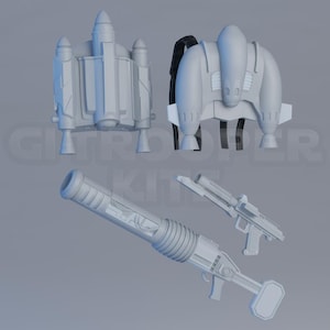 1/12 - Clone Jet Trooper SW Battlefront2 (2005) Części drukowane w 3D