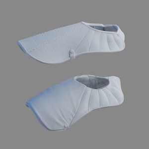 Peut inclure: Deux pièces en cuir rembourrées blanches pour un costume ou une performance théâtrale. Les pièces sont en forme de collier et d'épaulette.