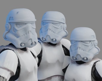 1/12 - ANH Stormtrooper & Sandtrooper helmets 3D printed for Black Series Figures