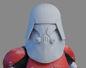 1/12 - Clone Cold Assault / Flametrooper Helmet Black Series 3D printed helmet