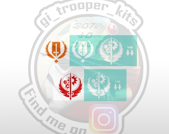 1/12: Fallout T-60 Armor-waterglijbaanstickers