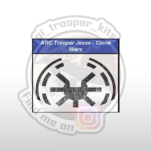 1/12 - ARC Trooper CT-5597 Jesse - Phase 2 helmet waterslide decal
