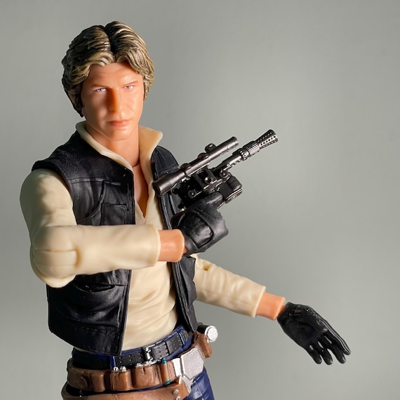 1/12 - Han Solo Gloved Hands  Black Series 3D printed