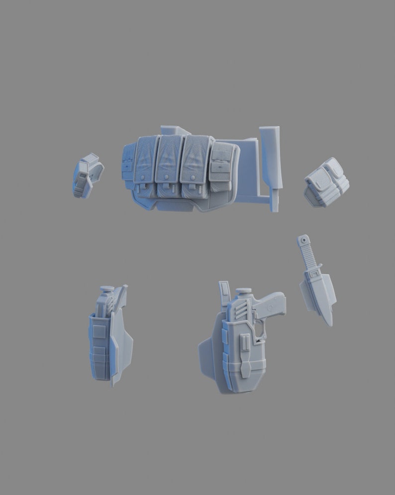 Support thoracique Clone Trooper et accessoires Impression 3D image 3