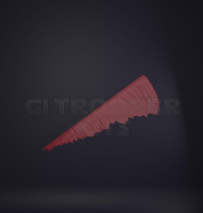 May include: A red, stylized comb with a jagged edge, set against a dark gray background. The comb appears to be floating, with the text "CITRO" partially visible in the background.