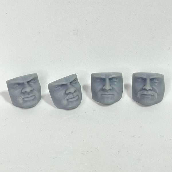 1/12 - Endor Commando Face(s) Black Series 3D printed faces