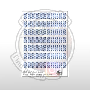 1/12 & 1/6 - Clone Trooper Phase 2 helmet stripes water slide decal sheet