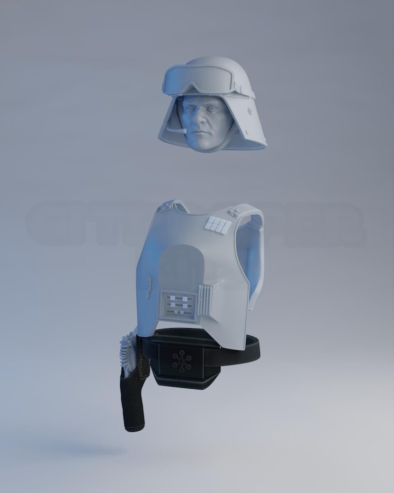 1/12 Officer Armour 3D Printed Part image 9