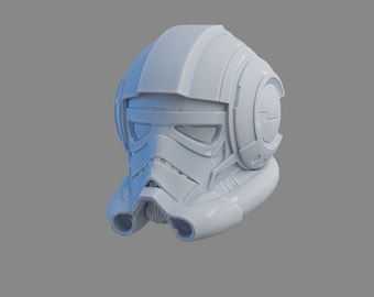 1/12 - STAR WARS Squadrons Support Pilot TIE pilot Black Series 3D printed helmet