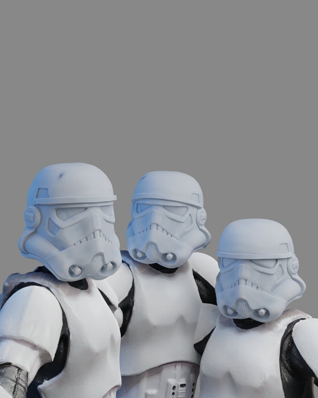1/12 - ANH Stormtrooper & Sandtrooper Helmets 3D Printed for Black