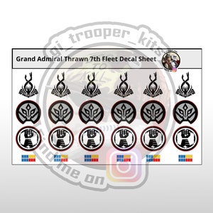 1/12 - Galaktyczne Imperium 7 Flota Wielki Admirał Thrawn Chimera Kalkomania