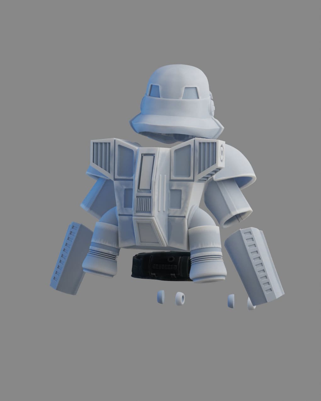 1/12 & 1/18 - Dark Trooper Phase Zero SW Battlefront (2004) 3D