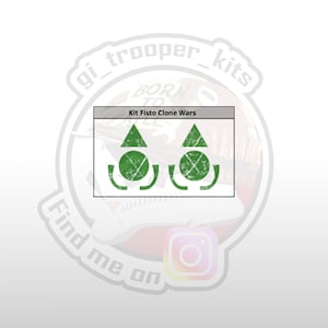 1/12 - Kit Fisto armour decal Star Wars Black Series figure 6” - STAR WARS Clone Wars