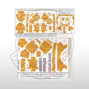 1/12 - Commander Cody - P1 + P2 Waterslide Decal Sheet