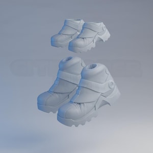 1/12 & 1/6 - Republic Commando Boots - 3D Prints