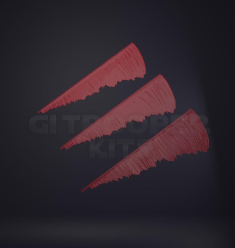 May include: Three red claw marks on a dark gray background. The claw marks are angled and have a textured, jagged edge. The text "CITROOPER KIT" is partially visible in the background.
