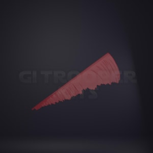May include: A red, stylized comb with a jagged edge, set against a dark gray background. The comb appears to be floating, with the text "CITRO" partially visible in the background.