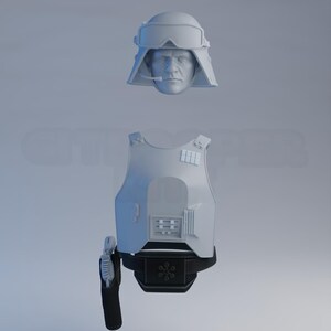 1/12 Officer Armour 3D Printed Part image 8