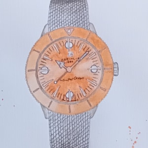 Breitling SuperOcean - original water colour