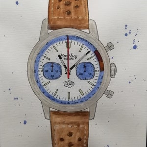 Top Time Deus - original water colour