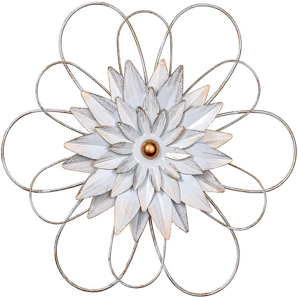 Metal Wall Flowers Etsy