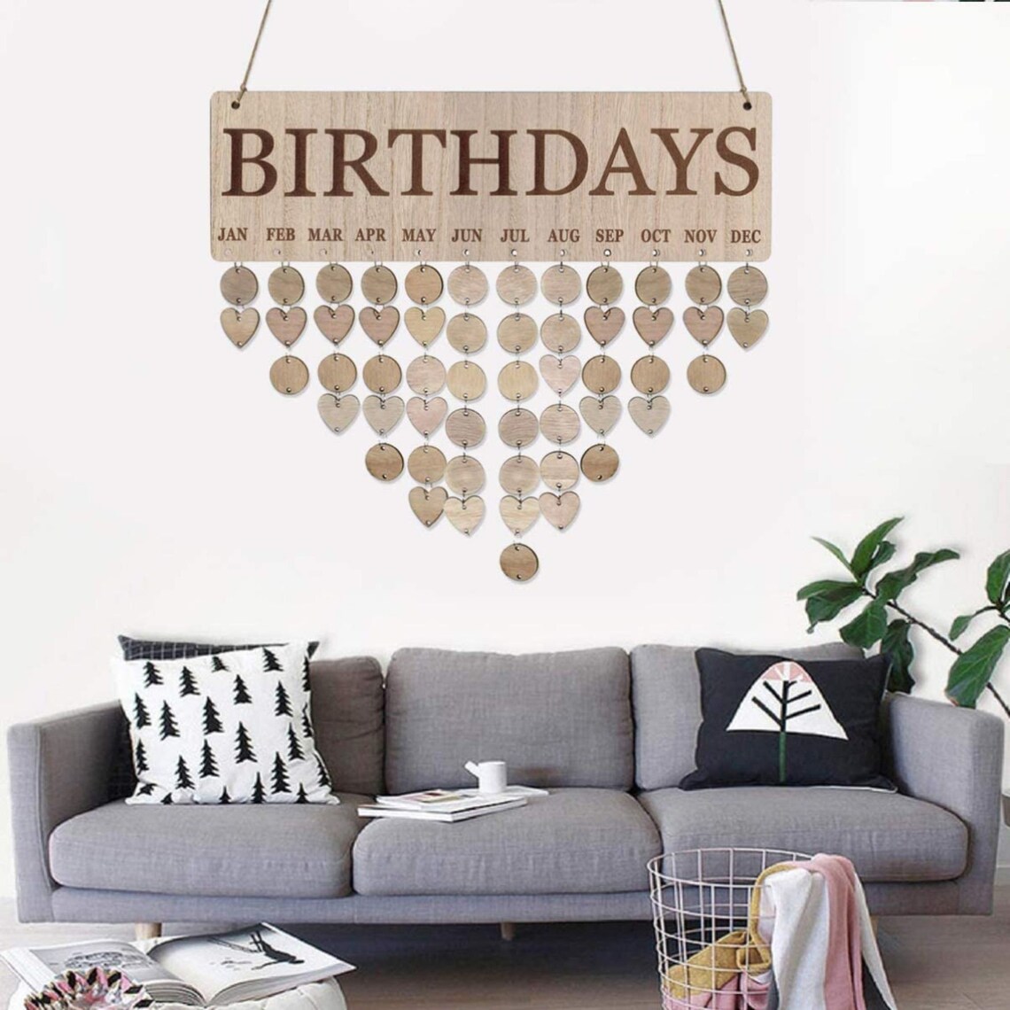 Hanging Wooden Calendar Wall Calendar for Home Decoration - Etsy