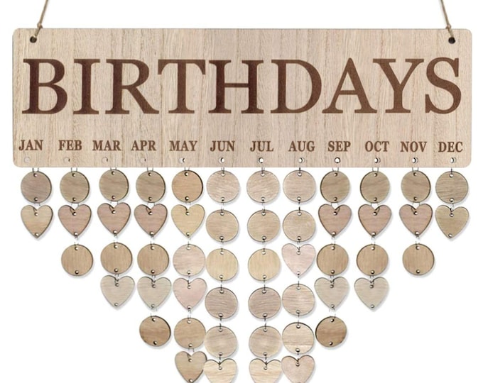 Hanging Wooden Calendar | Wall Calendar for Home Decoration
