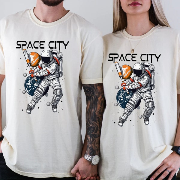 Houston Baseball TShirt, Astronaut Shirt, Baseball Shirt, Baseball Fans Shirt, Retro Baseball Shirt, Texas Shirt, Space T-shirt, Moon shirt