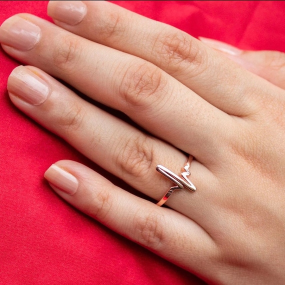 Love Heartbeat Wedding Bands |