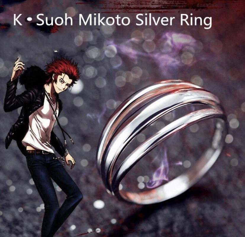 Anime Mikoto Suoh Ring: Sterling Silver Homra Cosplay