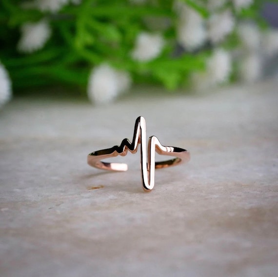 Sterling Heartbeat Rings Sterling Heartbeat Rings