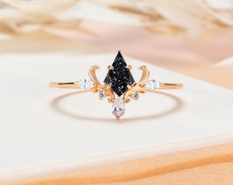 Kite Lab Sandstone Ring: Sterling Silver Engagement Ring