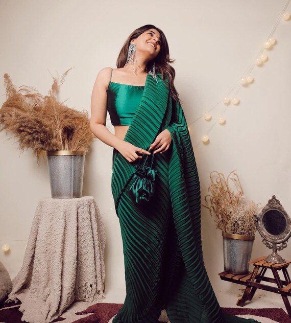 New Arrival Premium Silk Plated Saree New Trendy and Pretty - Etsy Singapore