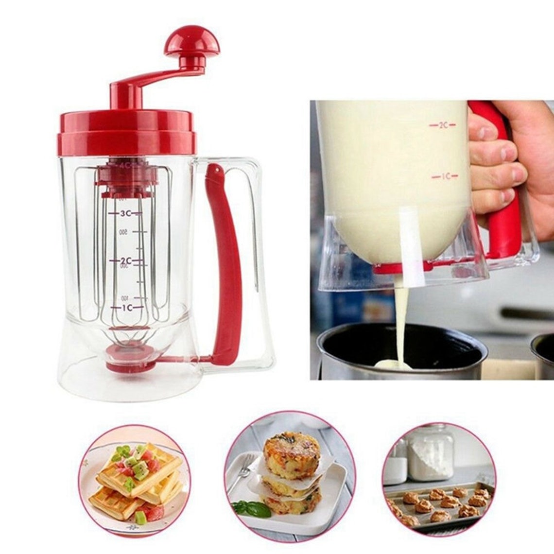 Manual/Electric Powered/ Pancake Cupcake Batter Mixer Manual/Electric Powered/ Pancake Cupcake Batter Mixer