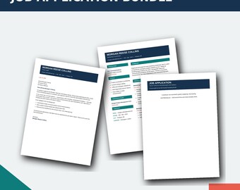 Neurodivergent Friendly Resume Template | High Contrast ADHD & Dyslexia Job Application Bundle | Editable Word | Cover Letter + Guide