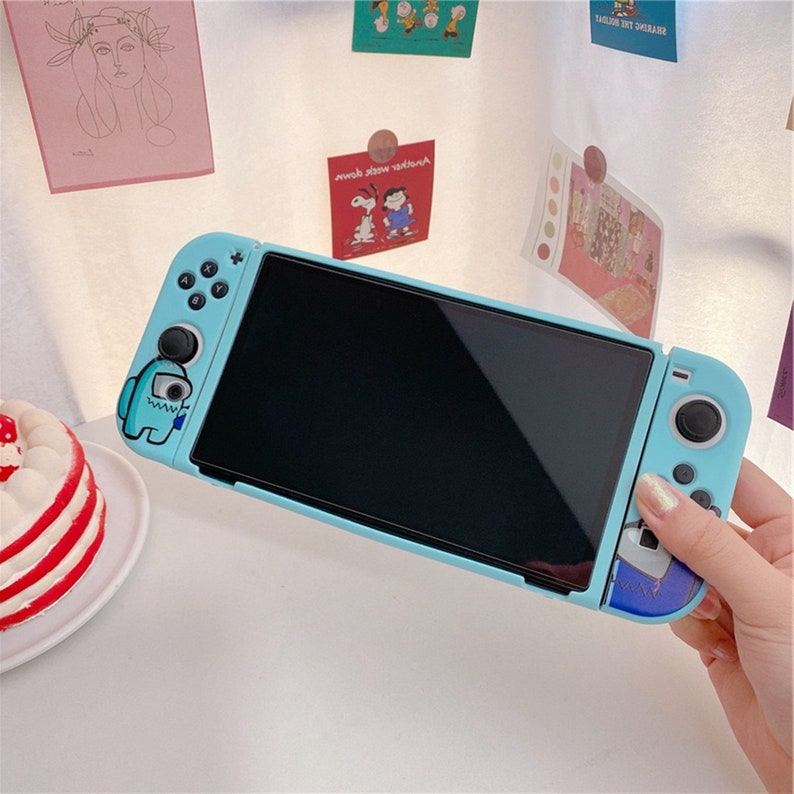 Switch Oled Case Nintendo Switch Case Soft Silicone Etsy