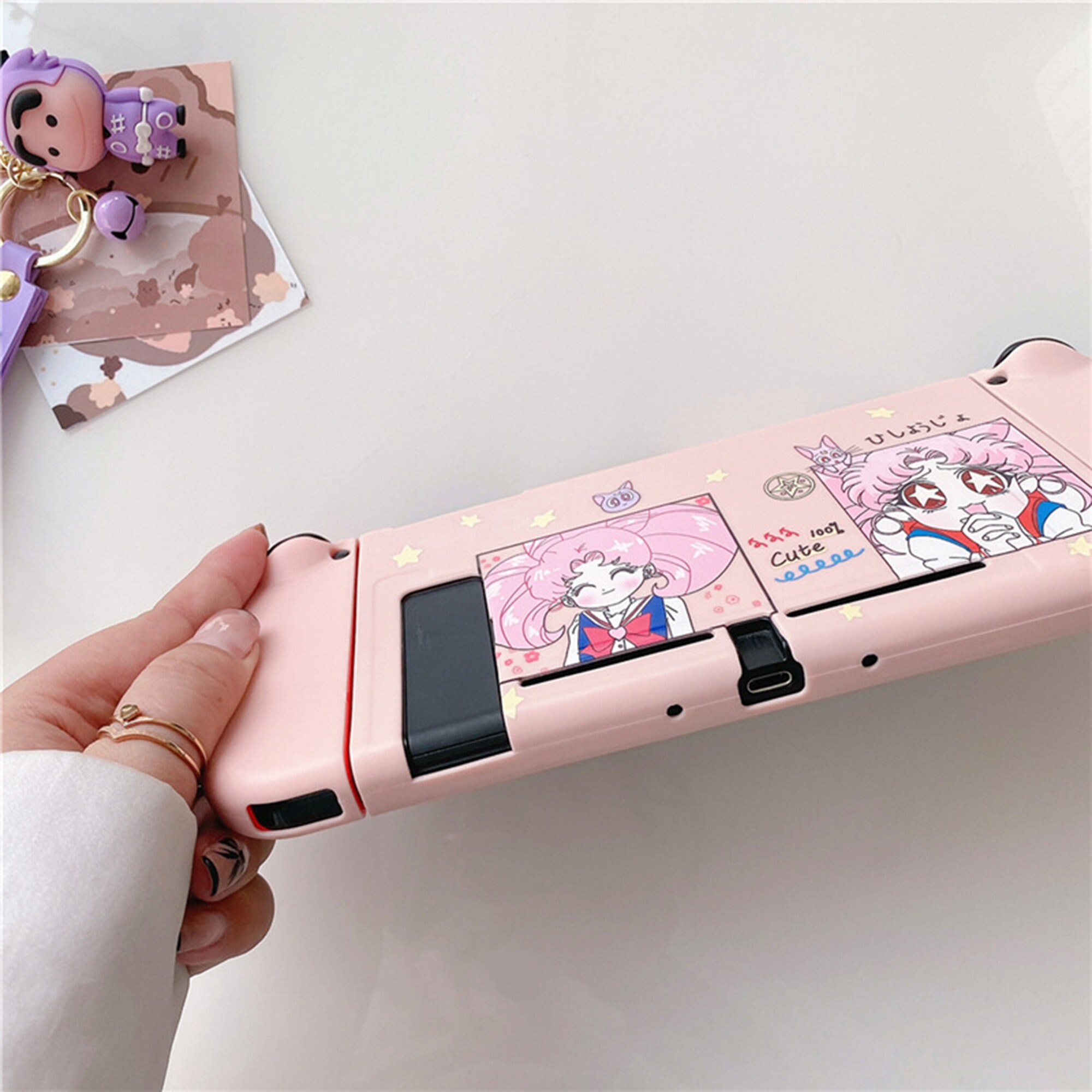 Cartoon Girl Switch Case Nintendo Switch Case Soft Silicone Etsy