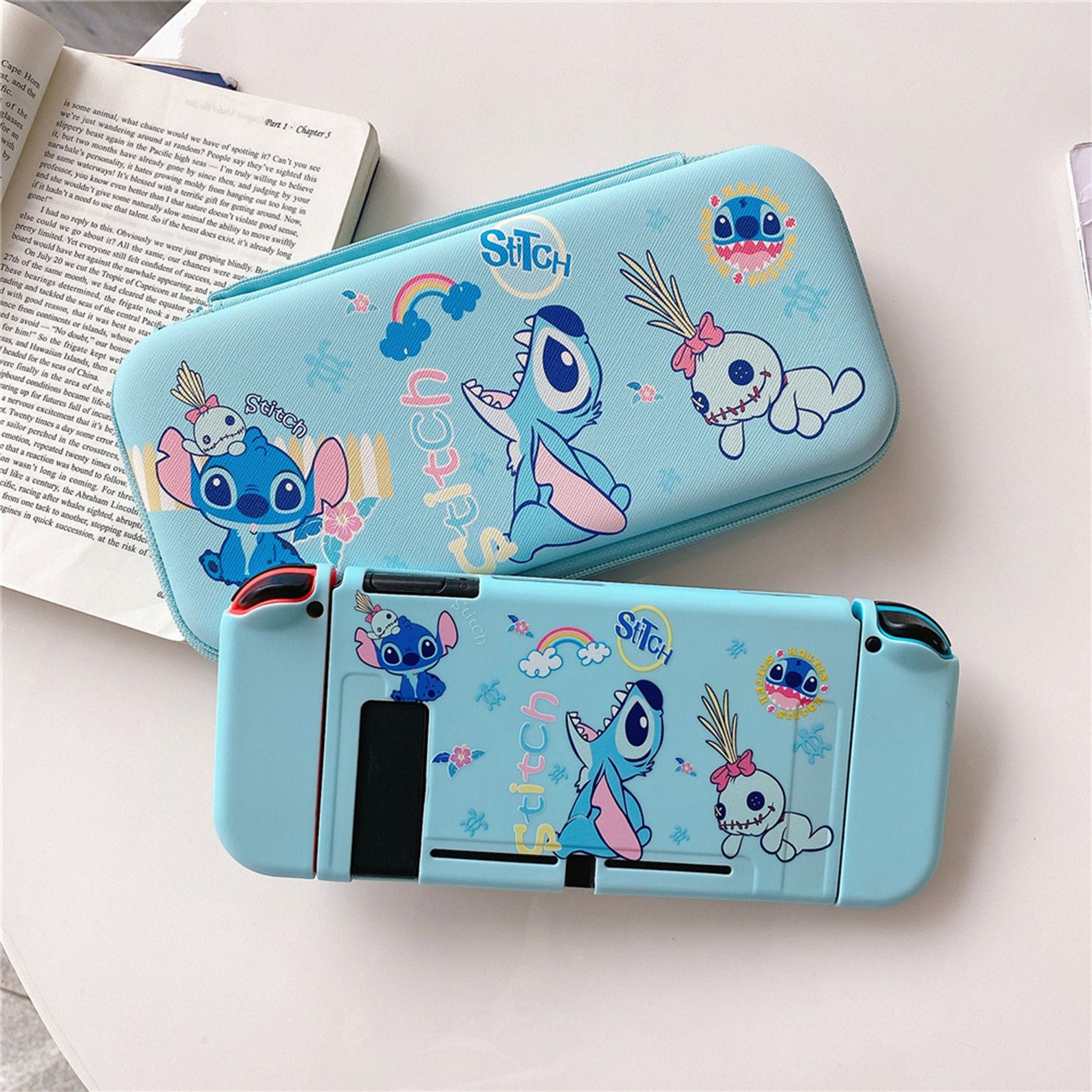 Cartoon Stitch Switch Shell Nintendo Switch Case Cool Switch Etsy