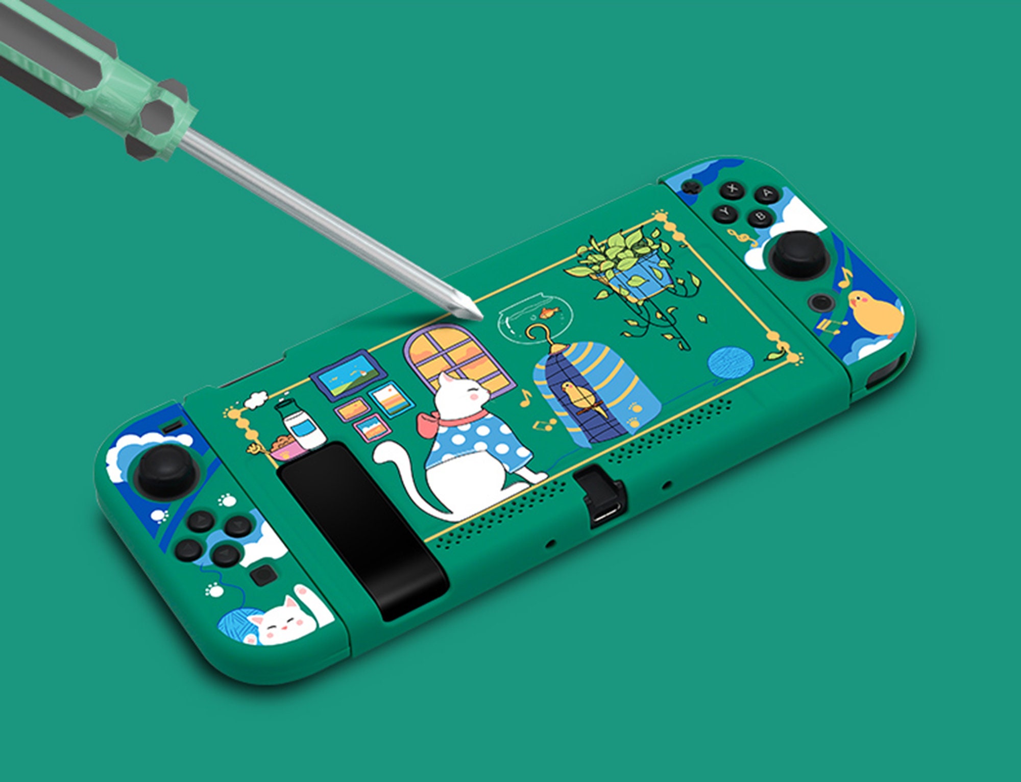 Cats Switch Case Nintendo Switch Casehard Silicone Etsy