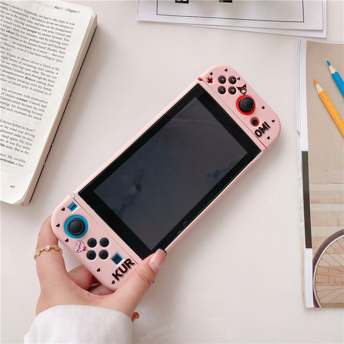 Kuromi Switch Shell Nintendo Switch Case Cute Switch Cover Etsy