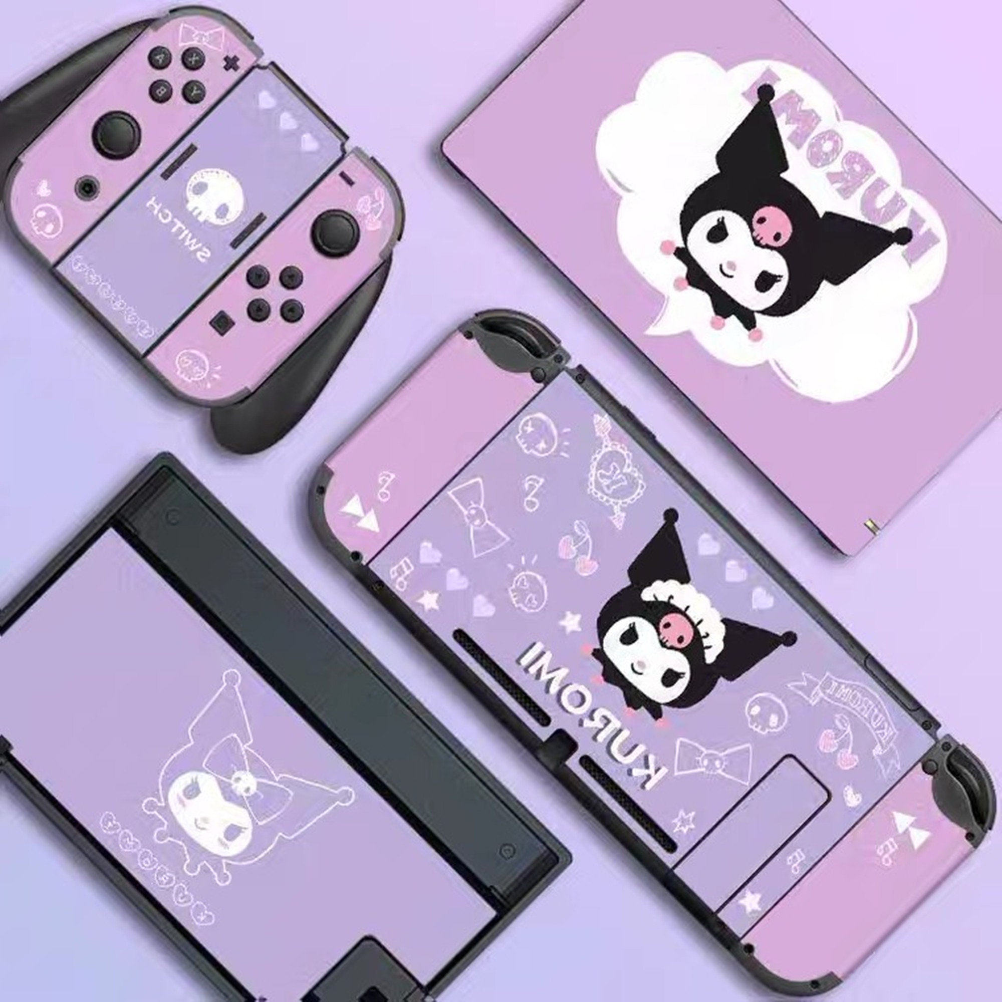 Cartoon Kuromi Switch Shell Nintendo Switch Case Cute Switch Etsy