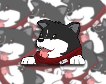 Husky Malamute Doggo Peeker
