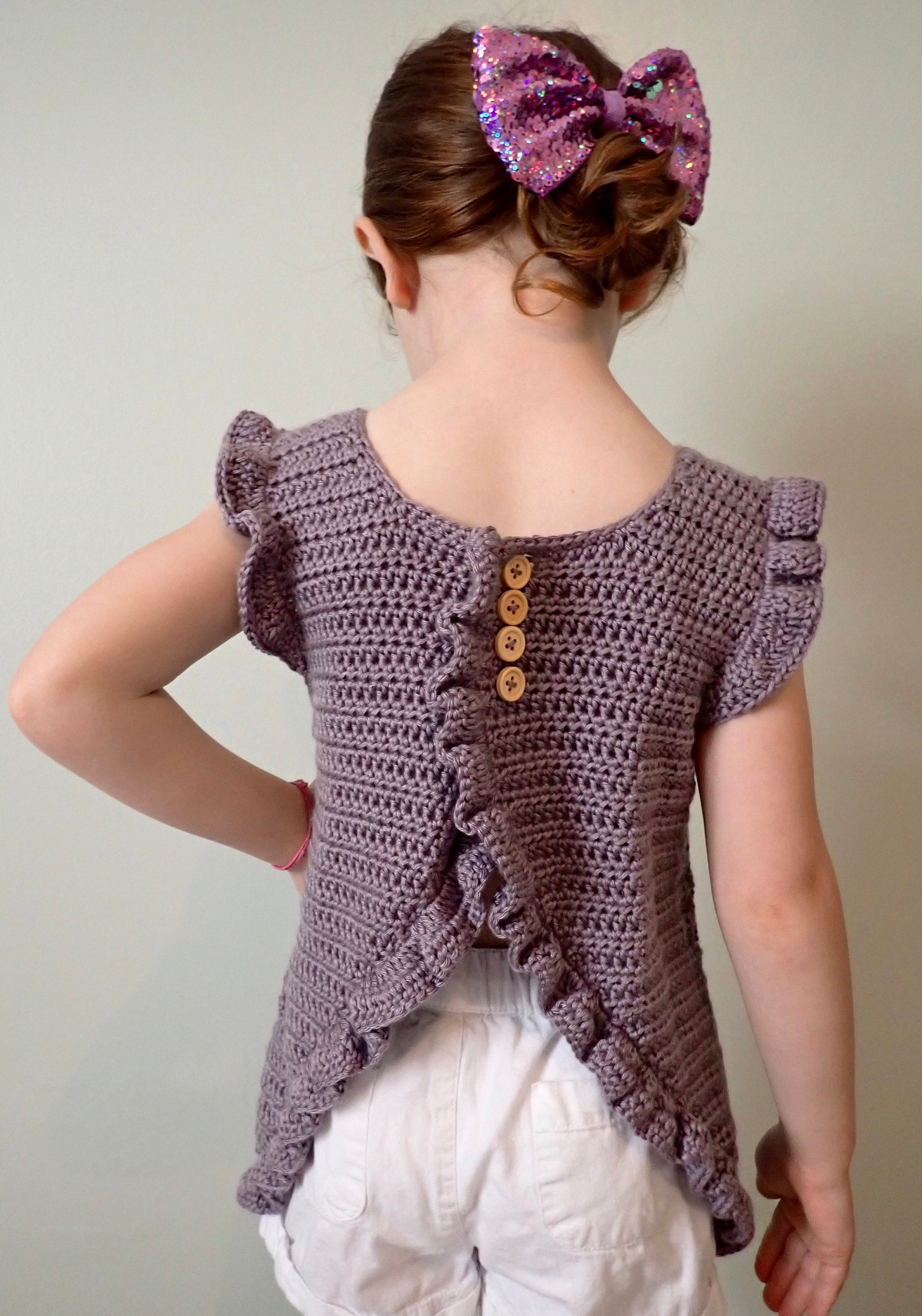 Toddler Girls Smock Top Crochet Pattern 2t 3t 4t 5t Breezy Etsy