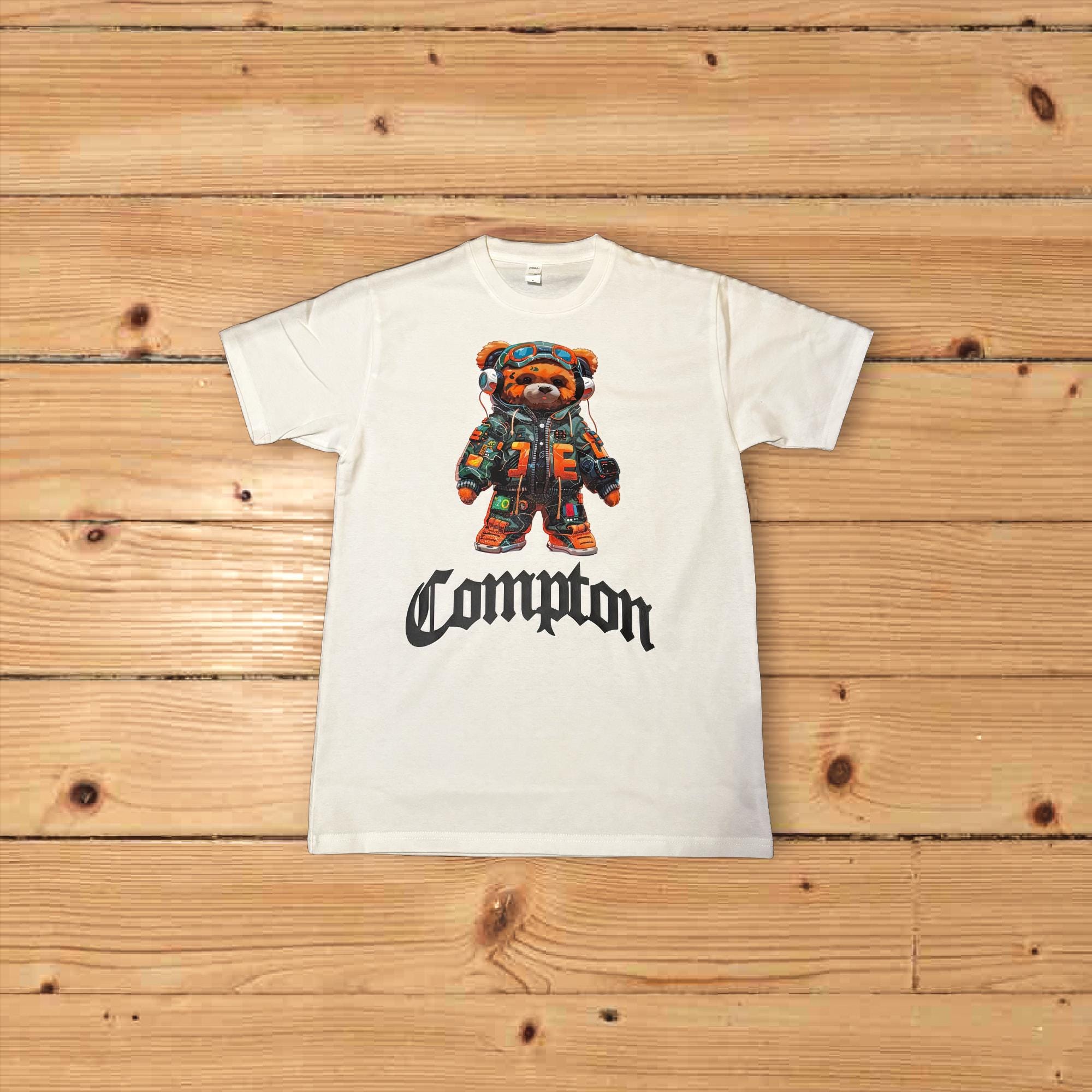 [ STIGMA ]★COMPTON BEAR T-SHIRTS MUSINSA | STIGMA COMPTON BEAR T-SHIRTS WHITE