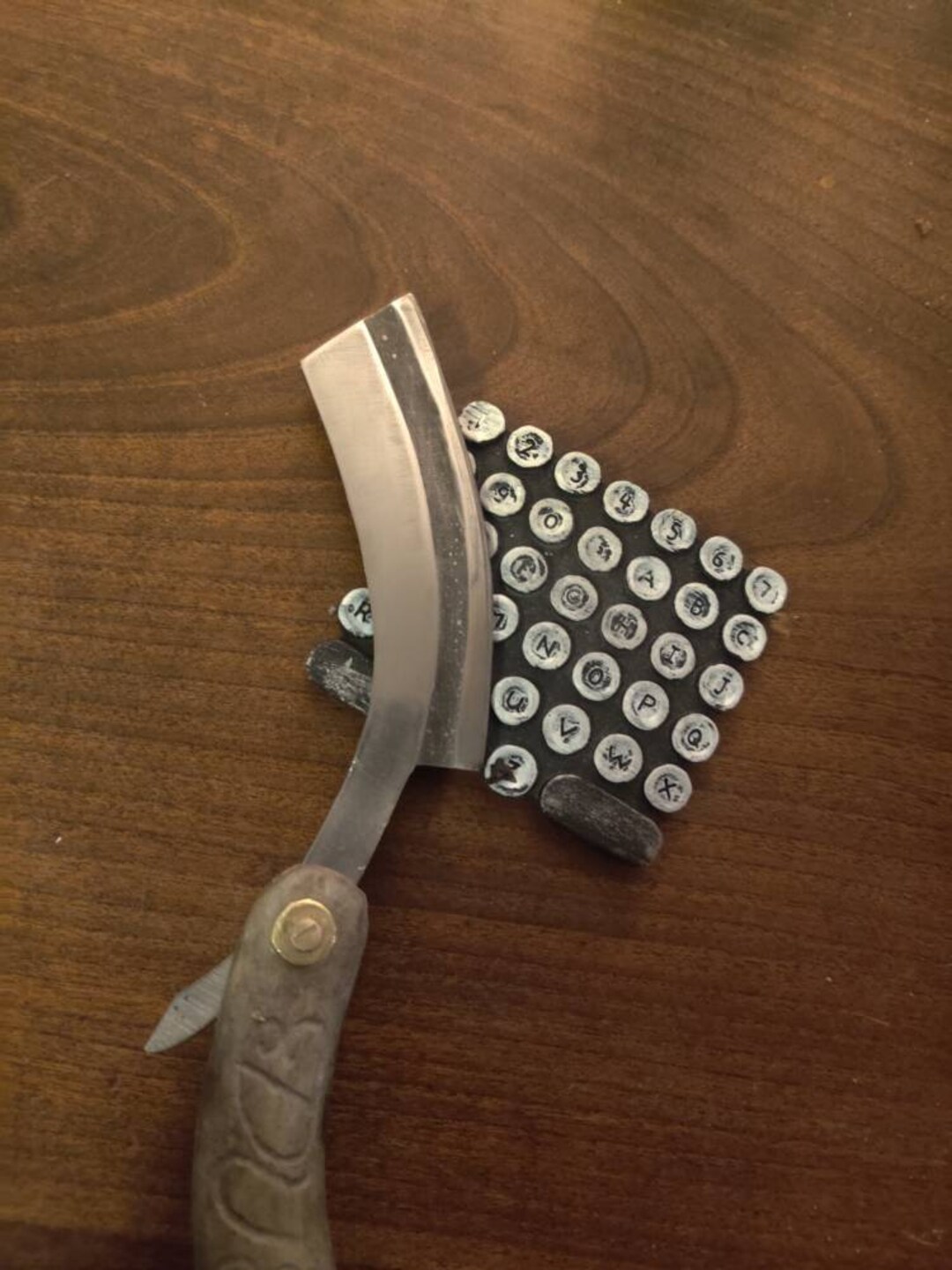 Straight Razor Folding Knife Etsy